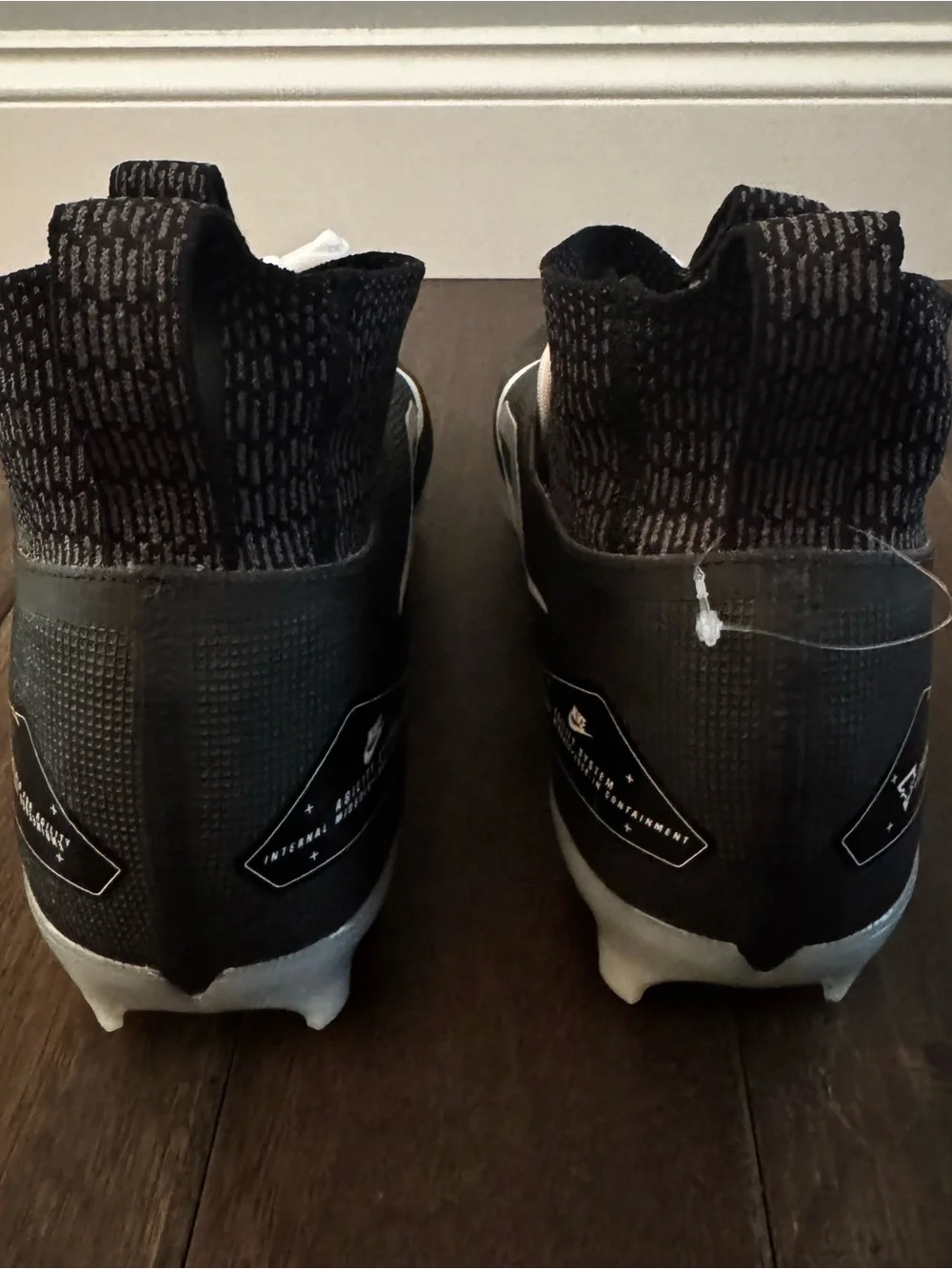 Nike Alpha Menace Elite 3 Football Cleats Black Size 15 NWOT